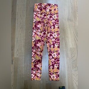 The Upside Floral Design Woman’s Leggings Size 6 Festival Fun Actiwear